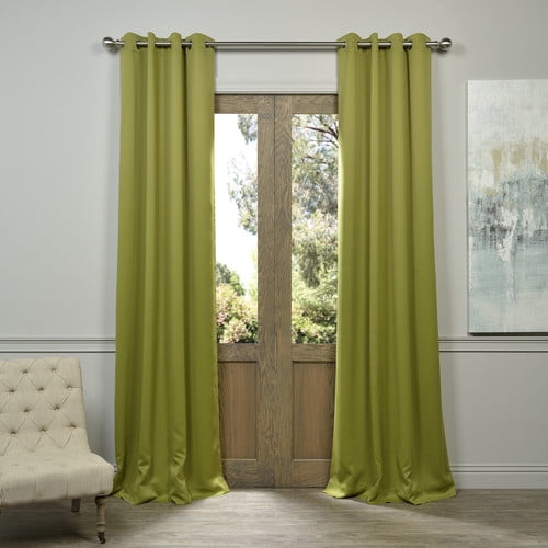 Half Price Drapes Grommet Doublewide Plush Blackout Thermal Single Curtain Panel