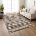 thumbnail image 6 of Addison Rugs Chantille Indoor/Outdoor Transitional Stripes Fudge Machine Washable Rectangle Rug, 5' x 7'6", 6 of 8
