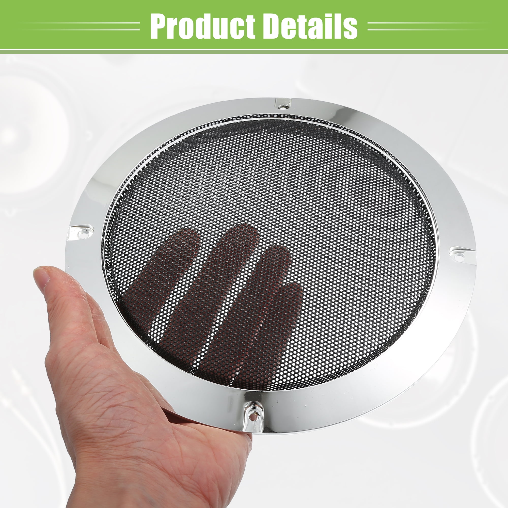 Unique Bargains Durable Universal Car Speaker Grills Cover with Mounting Screws 6.5"