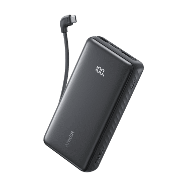 Anker Power Bank (20,000mAh, 22.5W, Built-In USB-C Cable)