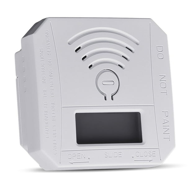 Detector de humo de briquetas de panal de tipo mini, detector de monóxido de carbono, alarma con pantalla LCD de concentración