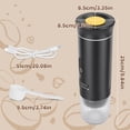 thumbnail image 2 of Moclever 3 in 1 Portable Espresso Machine Cordless Self-Heating Coffee Maker with 7500mAh Battery 194℉ Heating 20Bar Pressure Anti-Dry Burn Fit for Ground Coffee/NS/DG Capsules, 2 of 14