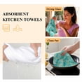 thumbnail image 6 of Teal Geometric Kitchen Towel Dish Cloths Set of 3, Microfiber Soft Kitchen Hand Towels, Modern Morocco Abstract Art Absorbent Quick Drying Dishcloths 18 x 28 Inches, 6 of 8