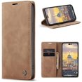 thumbnail image 3 of CaseMe for iPhone 15 Pro Max, Wallet Case Soft PU Leather Flip Case Magnetic Stand Flip Protective Cover Leather Case with ID & Credit Card Slots Holder Case-Brown, 3 of 8
