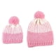 thumbnail image 2 of 1 paquete Niñas Monthers Invierno Tejer Crochet cálida Lindo gorro suave Pom Bobble - Rosado Soledad Sombrero tejido, 2 of 8