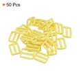 thumbnail image 3 of 1 Inch Tri-Glide Slide Buckles Webbing Strap Fastener, Yellow, 50 Pack, 3 of 5