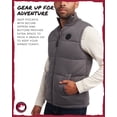thumbnail image 3 of CANADA WEATHER GEAR Men's Vest - Cozy Casual Full Zip Up Quilted Puffer Sweater Vest for Men (M-XXL), 3 of 7
