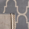 thumbnail image 6 of SAFAVIEH Courtyard Eustacia Geometric Trellis Indoor/Outdoor Area Rug Anthracite/Beige, 6'7" x 9'6", 6 of 10