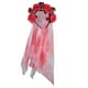 thumbnail image 1 of Halloween Cosplay Diadema Diadema Disfraz Calavera y flor rosa Aro de pelo, 1 of 4