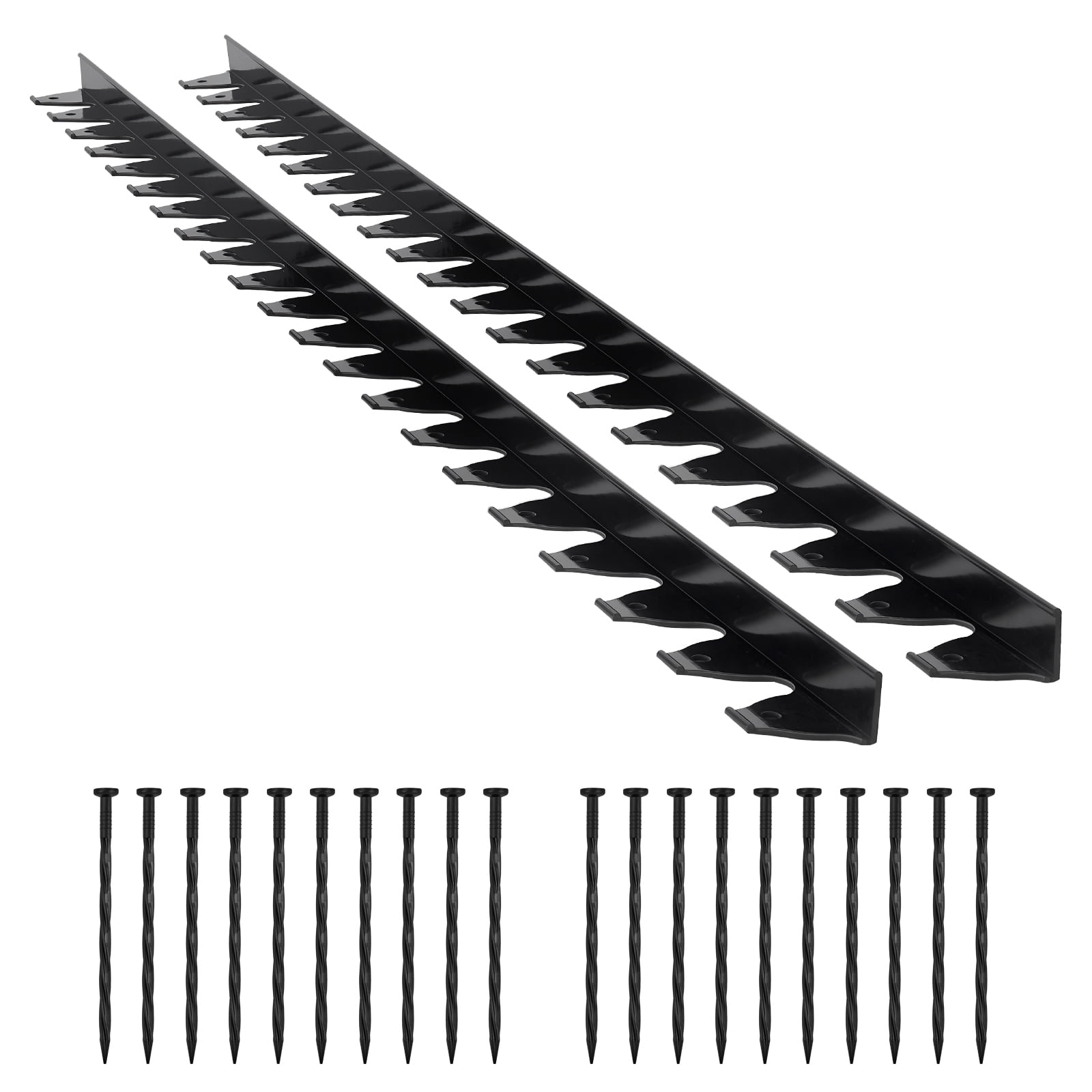 フリークス100gバルクセット EasyFlex 100-ft x 2.5-in Black Plastic Landscape Edging Bundle