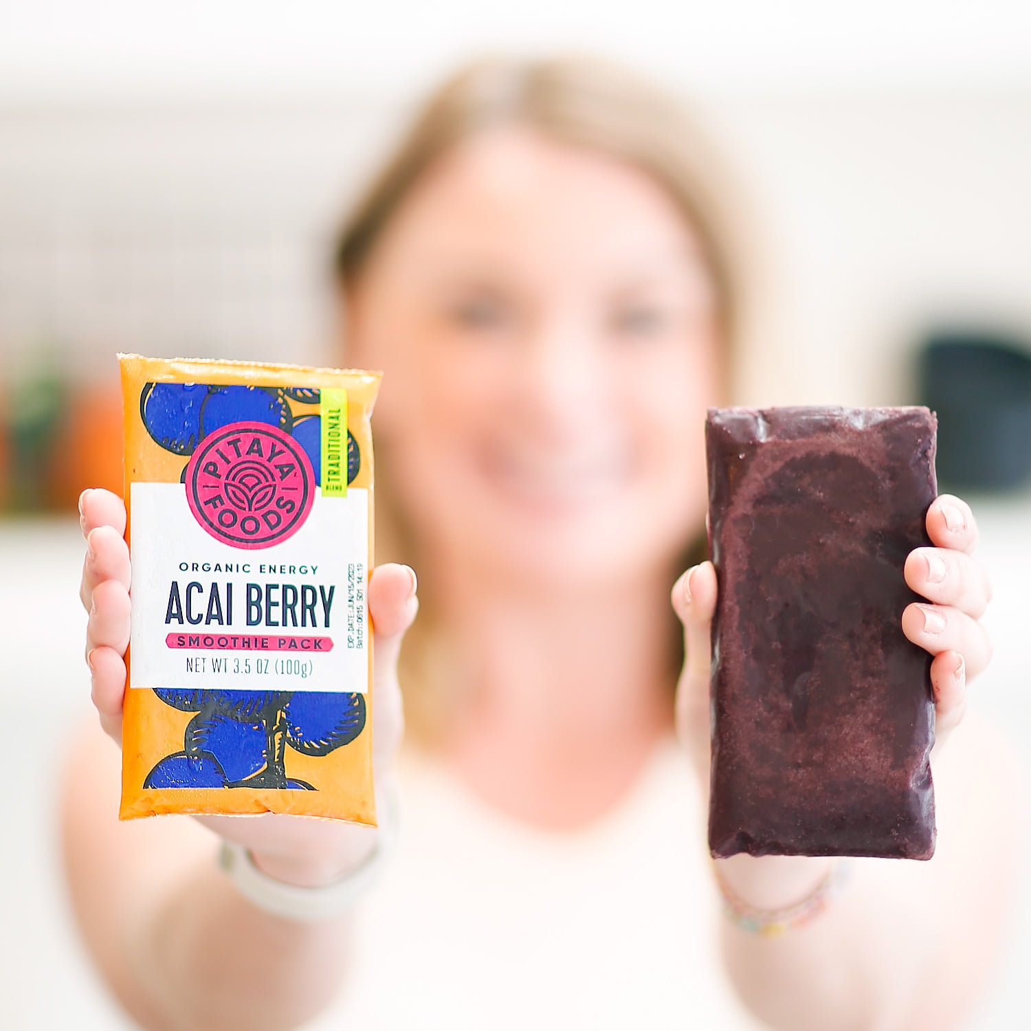 Buy Pitaya Foods Frozen Organic Acai Fruit Smoothie Mix Packs, 14 oz