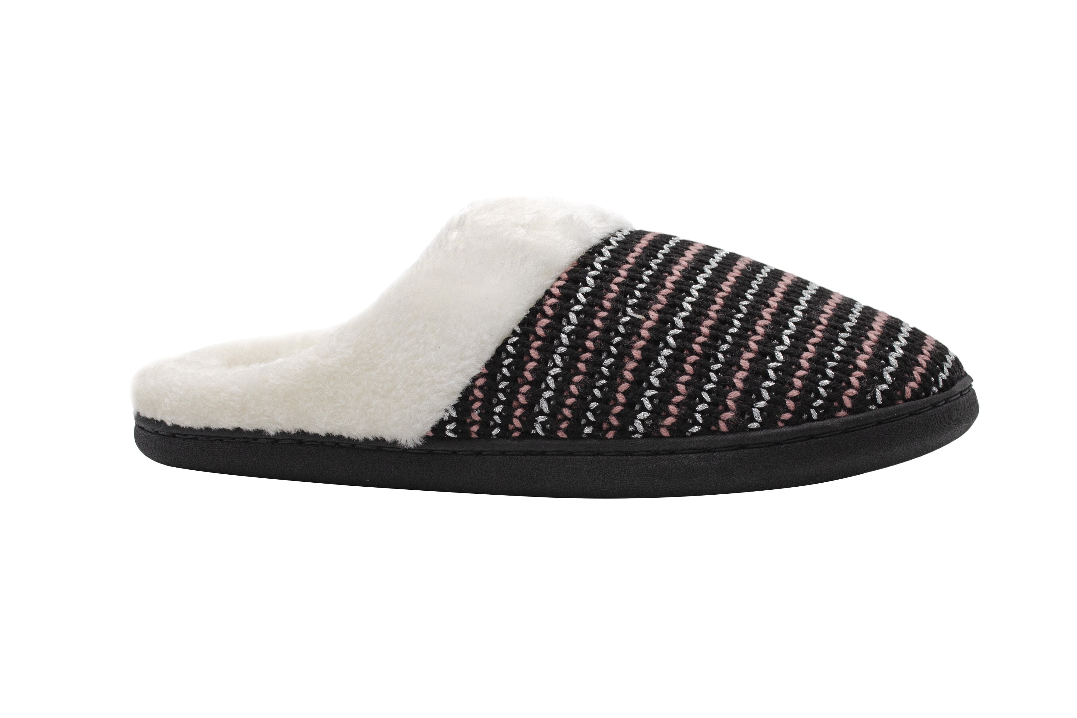 Gold Toe Women's Fair Isle Cozy Knit Comfy Memory Foam Slip On House