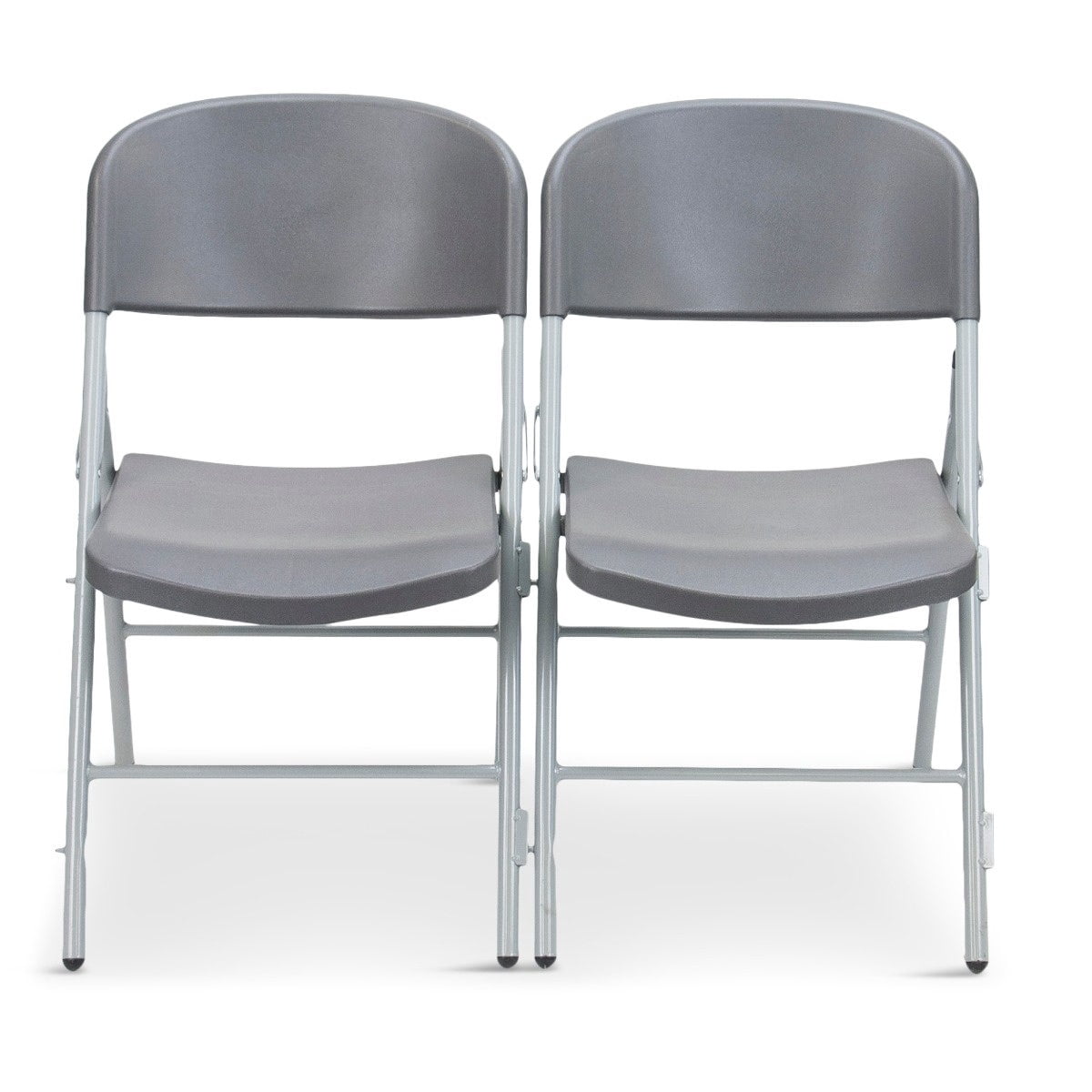 Titan Series Non-Stacking Plastic Folding Chair - Dark Gray