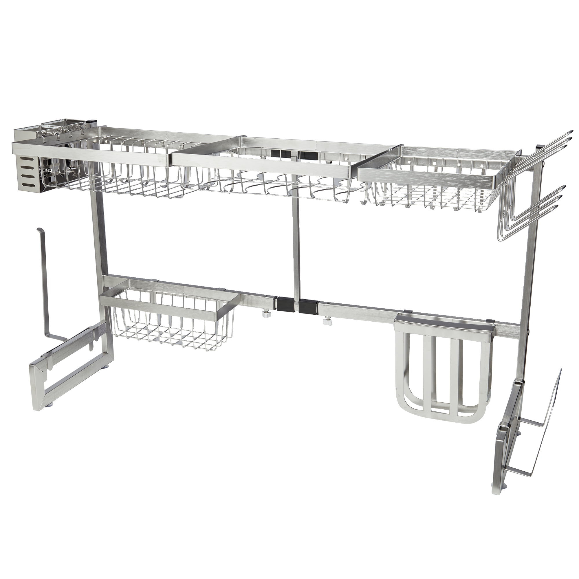 ULG Over The Sink Drying Rack, 2 Tier Length Adjustable (24.4-37) St