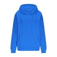 thumbnail image 4 of MaFYtyTPR Women Casual Loose Hoodie Tops Ladies Winter Solid Color Pocket Drawstring Long Sleeve Hooded Sweater Top, 4 of 4