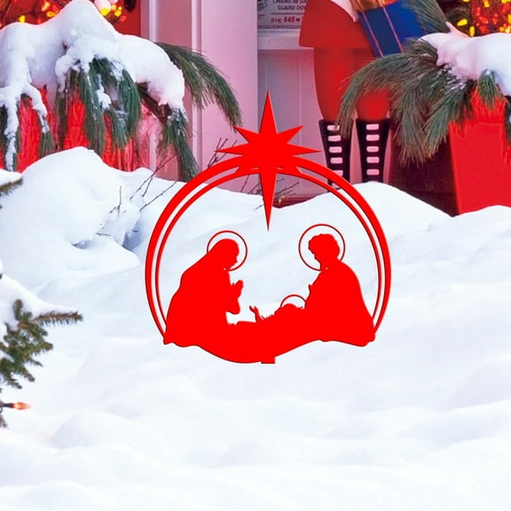 Christmas Stake Decoration - Christmas Jesus Yard Decor Garden Decor Stake Yard Lawn Outdoor Status Stake Decor, Acrylic Decorative Stakes Outdoor Decorations for Lawn Garden Yard Patio Fall