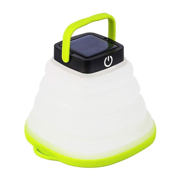 Linterna solar plegable para acampar, linterna LED portátil IP65, impermeable, USB
