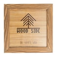 thumbnail image 1 of Rustic Wooden Square Picture Frame 12x12 Inch - 100% Natural Solid Eco Distressed Wood for Wall Mounting Photo Frame - Walnut, 1 of 2
