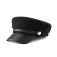 thumbnail image 1 of Gorra de chófer, boina negra, sombrero de disfraz de conductor, sombreros octogonales JFHHH pequeña, 1 of 4
