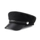 thumbnail image 1 of Gorro de chófer, boina negra, disfraz de conductor, sombrero, vestido elegante, sombreros octogonales, 1 of 5