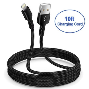 AILKIN Compatible with iPhone Charger Fast Charging 10ft Cords Compatible with iPhone 14/13/12/11/10,Dark Black