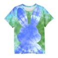thumbnail image 5 of Spazoro Girls Graphic T-Shirts Tees, Easter Print Round Neck Short Sleeve Casual Tops for Kids Green Size 5-6, 5 of 5