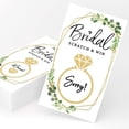 thumbnail image 3 of Printed Party Bridal Shower Games \u2013 Scratch Off Raffle Cards, Fun Wedding Shower Game, Botanical Greenery Theme, 30 Cards & Stickers, 3 of 3