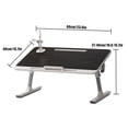thumbnail image 4 of Lorelo Laptop Bed Tray Table, Height Angle Adjustable Laptop Bed Stand, Portable Lap Desk with Foldable Legs, Foldable Lap Tablet Table for Sofa Couch, 4 of 8
