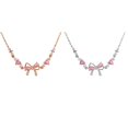 thumbnail image 1 of (2-Pack) Rinsvye Adjustable Ribbon Bracelet Beaded Chain Jewelry Girls Accessory Stackable Charm Bracelet Party Wear Friendship, 1 of 6
