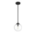 thumbnail image 2 of Trade Winds Chelsea Glass Pendant Light in Matte Black, 2 of 5
