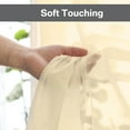 thumbnail image 6 of NEWEEN Basic Rod Pocket Sheer Voile Window Curtain Panels Yellow 1 Pair 2 Panels 52 Width 84 Inch Long for Kitchen Bedroom Children Living Room Yard, 6 of 10