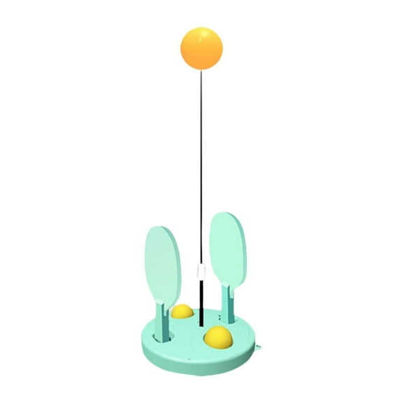 TTETTZ Pong Balls Paddles Set Portable Table Less Elastic Soft Shaft Equipment green