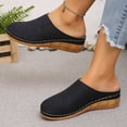 thumbnail image 5 of YOUYEDIAN Orthopedic Shoes for Women Spring Walking Slip on Non Slip Arch Support Sneakers Wide Comfortable Mesh Closed Toe Shoes (Black), 5 of 8
