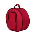 thumbnail image 1 of Compact Snare Drum Bag Backpack Case with Shoulder Strap Outside Pockets Musical Instrument Accessory Red, 1 of 8