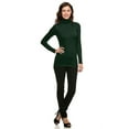 thumbnail image 3 of Vivian's Fashions Top - Turtle Neck Top (Green, Large), 3 of 3