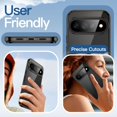 thumbnail image 6 of JETech Case for Google Pixel 11 Pro XL, Anti-Yellowing, Hard PC Clear Back, TPU Bumper (Black), 6 of 6