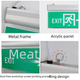 Acrylic tag fire indicator light floor safety exit oneway arrow