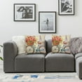 thumbnail image 3 of Nawypu  2Pack Bicycle Throw Pillow Cover Vintage Style with Tower/Flower Pattern Cushion Cover Home Decorative for Couch Sofa Bed Chair  18x18in, 3 of 6