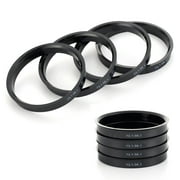 4Pcs 73.1mm to 56.1mm Car Hub Centric Rings for Mini R50/R53 01-06 Black