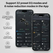 TOZO X1 Hybrid ANC+ENC Noise Cancelling Earbuds, JAS Hi-Res Certified, OrigX Pro+LDAC HD Audio, Balanced Armature+Hybrid Dynamic Driver, APP-32EQ, Wireless Charging, Support HSP HFP A2DP AVRCP, Blue