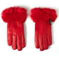 thumbnail image 6 of Alpine Swiss Womens Dressy Gloves Genuine Leather Thermal Lining Faux Fur Trim Cuff, 6 of 7