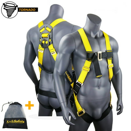 KwikSafety TORNADO Safety Harness ANSI Fall Protection PPE Construction 1 D (Best Fall Protection Harness)