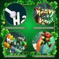 thumbnail image 4 of Green Theme St. Patrick's Day Banner Shamrock Pattern Irish Festival Display Gold Coins Design Beer Mug Leprechaun Backdrop for St. Patrick's Day Party Irish Celebration Pub Event, 4 of 9