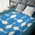 thumbnail image 5 of Yibo Cute Goose Blanket Throw Super Soft, Plush, Luxury Flannel Throw for Bed, Sofa, Couch, Travel, Camping for Teens, 5 of 8