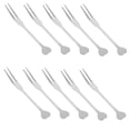 thumbnail image 5 of Soimiss Fruits Fork Stainless Steel Fruit Fork Silver 10Pcs for Fine Dining Experience, 5 of 8