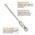 thumbnail image 5 of Uxcell 2Pcs T8 Security Torx Bit 1/4" Hex Shank 3" S2 Steel Magnetic Tamper Resistant Star Bits Torx Head with Hole, 5 of 6