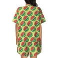 thumbnail image 3 of Kdxio Summer Watermelon Print Pajamas Sets for Women Short-Sleeved Pjs with Lounge Shorts Two Piece Sleepwear S-4XL, 3 of 9