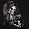 thumbnail image 3 of CafePress - Sitting And Holding A Steaming Cup Of Coffee Women's Value T Shirt - Women's Traditional Fit Dark T-Shirt, 3 of 4