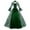 #01Army Green, variant on yoeyez Victorian Dress Women Rococo Ball Gown Vintage Medieval Dress Plus Size Lace Up Cinch Corset Dress Flare Sleeve Wedding Guest Long Gothic Costumes Navy,L
