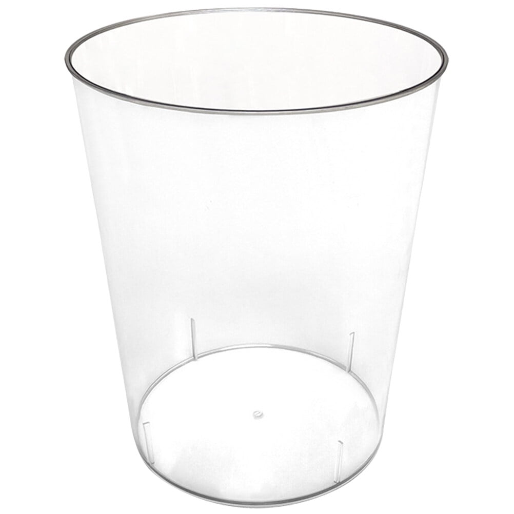 Household Modern Style Trash Can Transparent Garbage Can Desktop